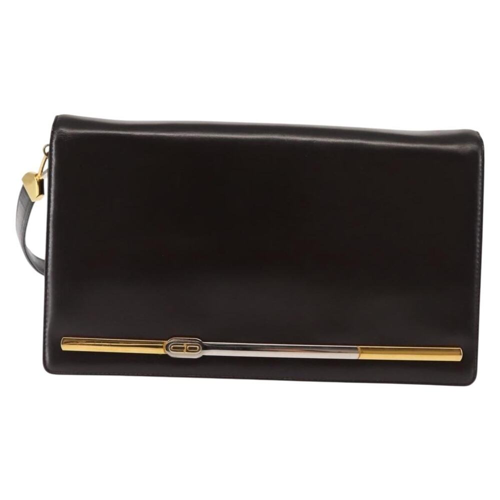 Dior Leather Shoulder Bag Brown